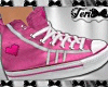 Pink White Sneakers 