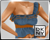 ! jean frilly crop top