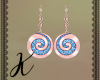 Kira Earrings Rose Blue