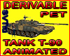 T-90 tank animated