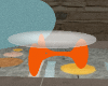 Orange Mod Tri Table