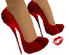 Red Ruby Glitter Pumps