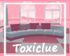 [Tc] Pink & White Couch