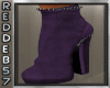 Dusty Dark Purple Bootie