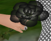 Hand Black Rose Flower