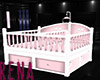 Pink White Twin Crib