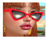 Vintage sunglasses red