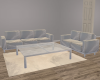 Elegant White Couch Set