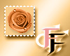 Rose (Orange) Stamp