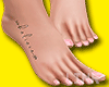 Foot Tattooed
