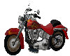 Harley Motorcycle Red