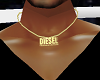 Diesel Gold Necklace