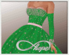Snowflake Green & Pink