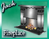 Silver fireplace