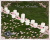 K-Rug candle petals rosa