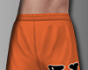 V| orange shorts