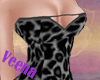 [V] Leopard plush Dress