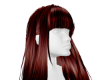 Cherry Red With Bangs