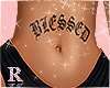 Blessed Belly Tattoo