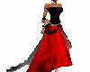 red n black gown