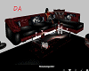 black red DarkA Couch