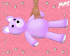 M/F Purple Bear Plush