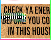 Check ya Energy Doormat