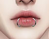 K. Lips piercings