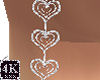 4K Silver Heart Necklace