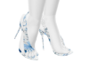 zapatos flor azul