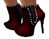 DIAMOND/RED ANKLE BOOTS