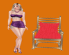 !   GOLD ROCKING CHAIR