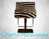 zebra print bar stools