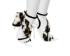 white versace heels
