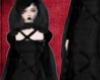 Black cloak and dress