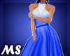 MS Dot Dress Blue
