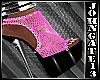 Blk /Pink Lace Platforms