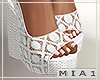 !M! Crochet Wedge wht.