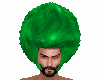 Green retro afro