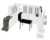 POSELESS SOFA SET WHITE