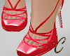 Red Dollie Heels