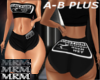 SLIPPERY BLK SHORTS A-B