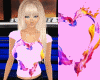 FEMALE PINK HEART TOP