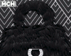 𝖒. Fur Handbag Black