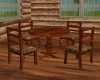 Dark Wood Table Set