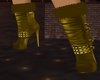 yellow gold heel boot 