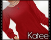 Relaxed Red Sweater 