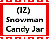(IZ) Snowman Candy Jar