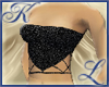 Strapless Top in Onyx