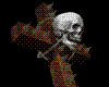 Cross with a skull